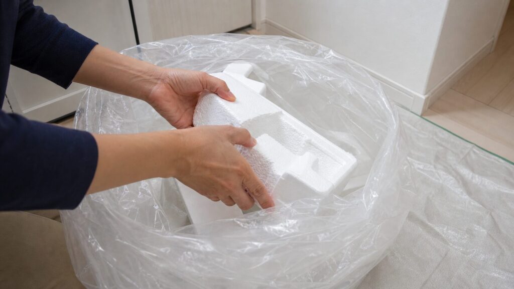 発泡スチロール処分方法